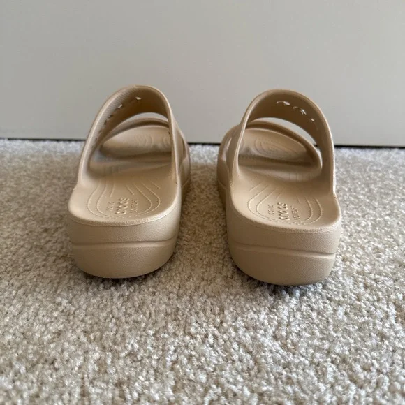 Crocs Women’s Baya Cream Platform Sandals - Picture 3 of 8
